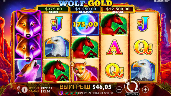 Игровой автомат Wolf Gold - играть в Спин Сити казино онлайн